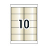 Avery Crystal Clear Rectangle Labels for Laser Printers, 96 x 50.8 mm, 100 Labels (980019 / L7113)