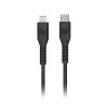 Monster 1.2M Lightning to USB-C Thermo Plastic Elastometer Cable Black