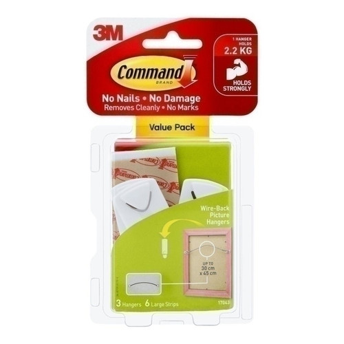 Command Hanger 17043 Pack of 3 Box of  4