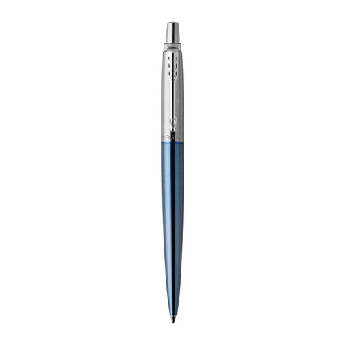 Parker Jotter Waterloo Blue Chrome Trim Ballpoint