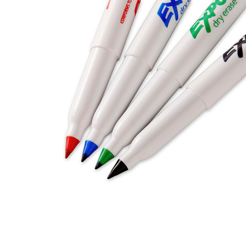 Expo Whiteboard Marker Fine Assorted Pack of 4 Box of  6