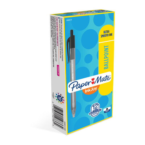 Paper Mate InkJoy 100RT BP Blk Box 12 Paper Mate InkJoy 100RT BP Blk Box 12