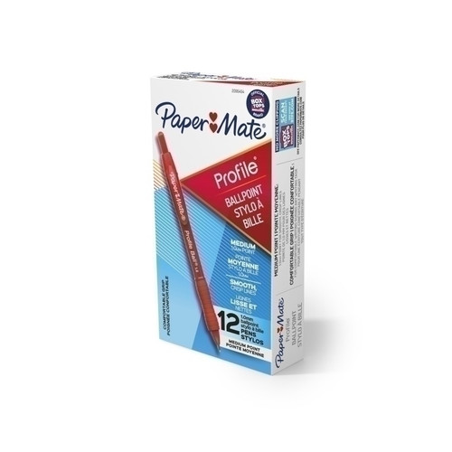Paper Mate Profile BP 1.0mm Red Pack of 12 Paper Mate Profile BP 1.0mm Red Pack of 12