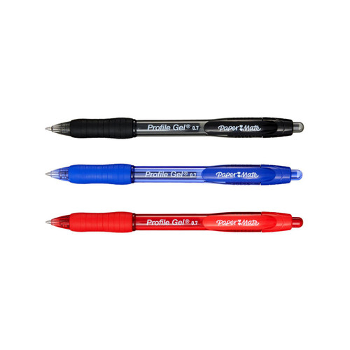 Paper Mate Profile Gel 0.7mm Ast Pack of 4 Box 6