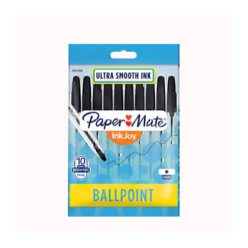 Paper Mate Inkjoy 100ST BP Black Pack of 10 Box 12 Paper Mate Inkjoy 100ST BP Black Pack of 10 Box 12