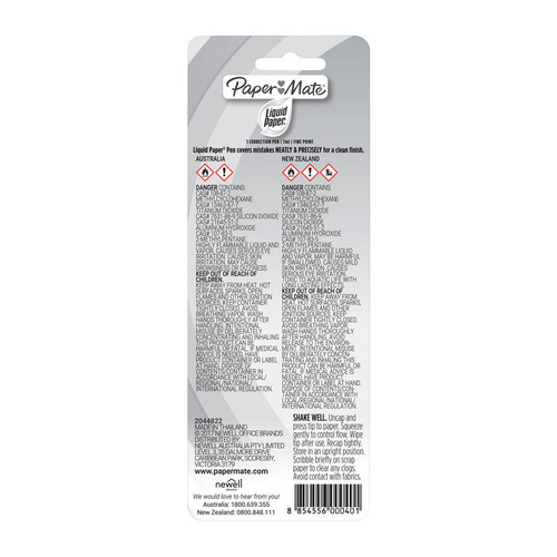 Paper Mate Liquid Paper Correct Pen 7m BLiquid Paper Box 12 Paper Mate Liquid Paper Correct Pen 7m BLiquid Paper Box 12
