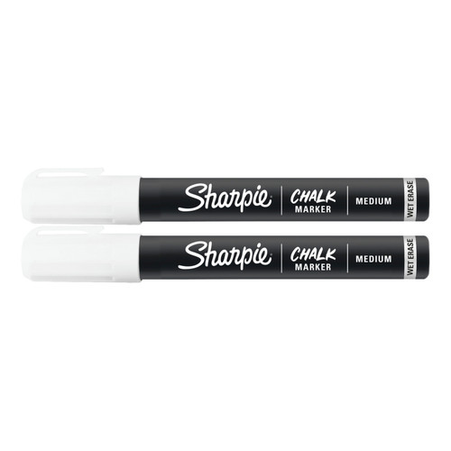 Sharpie Chalk Wet Marker White Pack of 2 Box 4