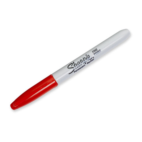 Sharpie Permanent Marker Fine Point Red Box 12