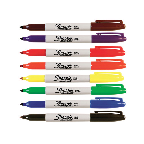 Sharpie Permanent Marker Fine Point Fashn Pack of 8