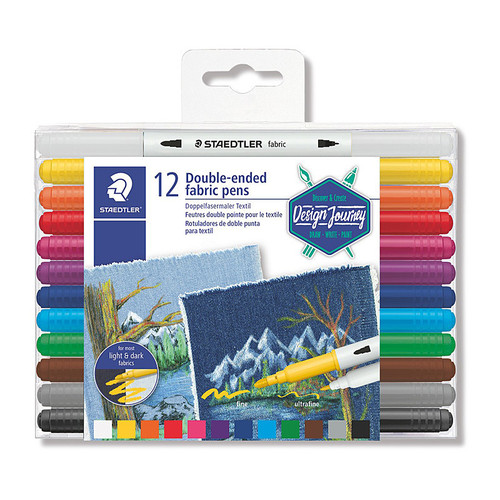 Staedtler Double Fabric Pen Assorted Box 12