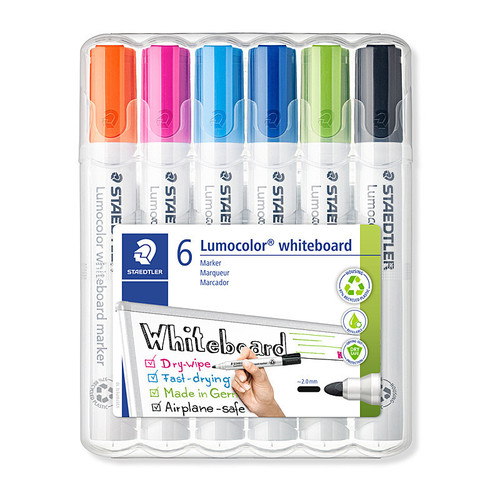 Staedtler WhiteBoard Marker 351 Bulletl Brt Wallet 6