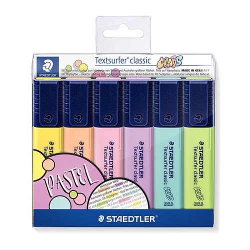 Staedtler Highlighter Textsurf PAssortedl Wallet of 6