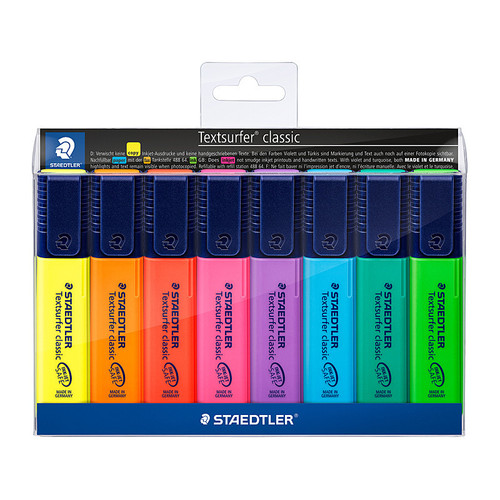 Staedtler Highlighter Textsurf Assorted Wallet of 8