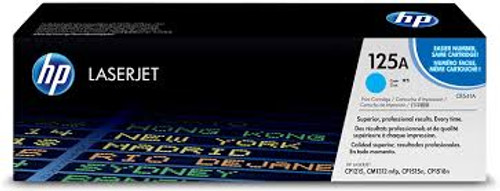 HP (CB541A) 125A Cyan Toner Cartridge - 1,400 pages