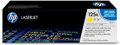 HP (CB542A) 125A Yellow Toner Cartridge - 1,400 pages