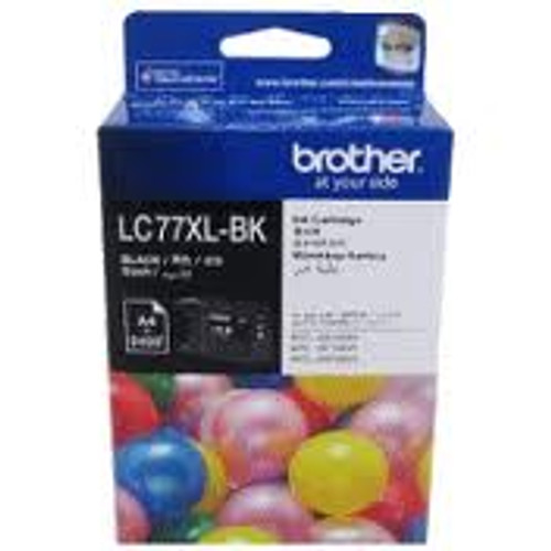 Brother LC-77XL Extra High Yield Black Cartridge - 2,400 pages