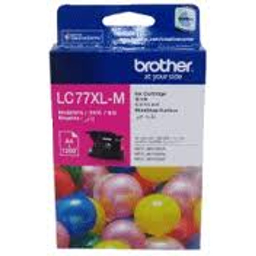 Brother LC-77XL Extra High Yield Magenta Cartridge - 1,200 pages