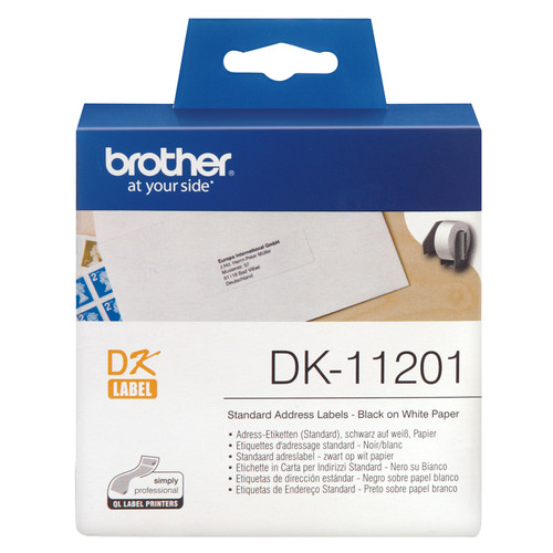 Brother DK11201 White Label - 29mm x 90mm - 400 per roll Brother DK11201 White Label - 29mm x 90mm - 400 per roll
