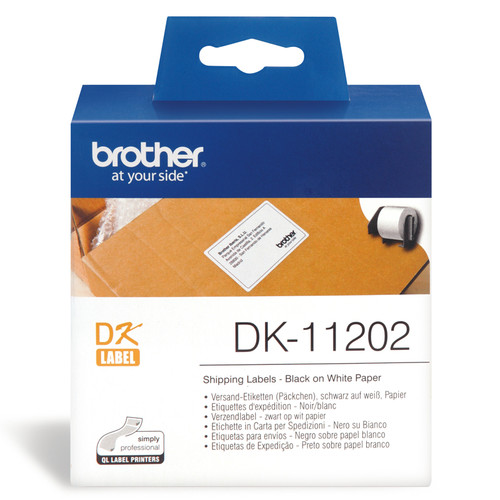 Brother DK11202 White Label - 62mm x 100mm - 300 per roll Brother DK11202 White Label - 62mm x 100mm - 300 per roll