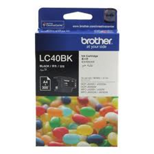 Brother LC-40 Black Ink Cartridge - 300 pages Brother LC-40 Black Ink Cartridge - 300 pages