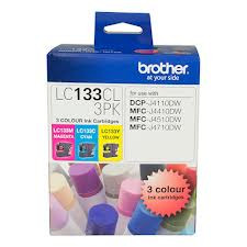 Brother LC-133 CMY Colour Pack - up to 600 pages per colour