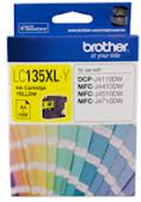 Brother LC-135XL Yellow Ink Cartridge - up to 1200 pages
