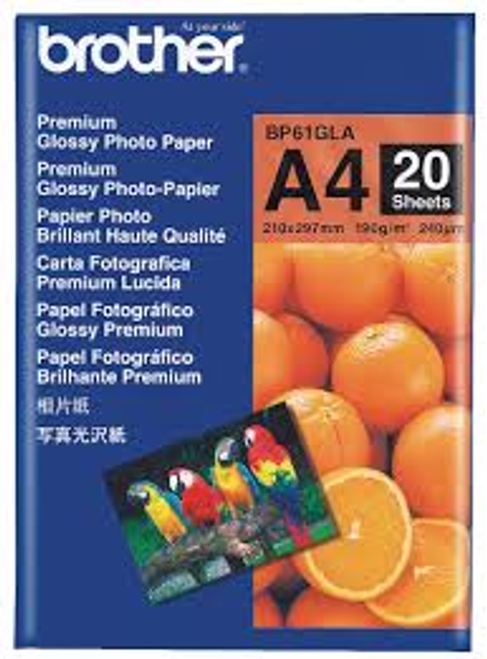 Brother A4 Glossy Paper (20 Sheets) - 190GSM