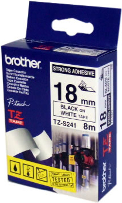 Brother 18mm Gold on Black Tape - 8 meters