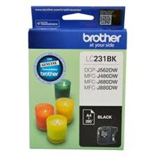 Brother LC-231 Black Ink Cartridge - Up to 260 pages