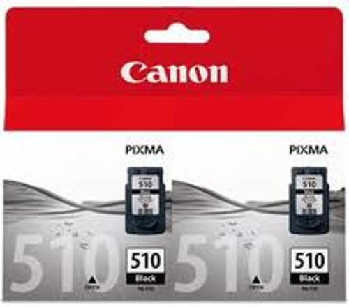 Canon PG-510 Black Ink Cartridge Twin Pack - 220 pages each