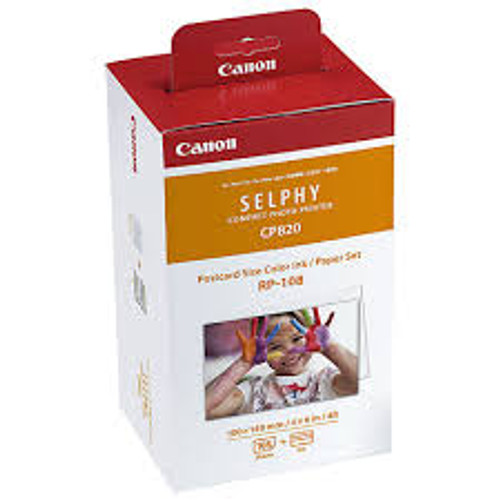 Canon RP108 Ink & Paper Pk - 108 sheets Canon RP108 Ink & Paper Pk - 108 sheets