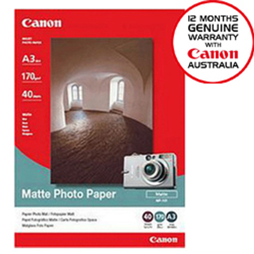 Canon Matte Photo Paper A3 - 40 sheets 170gsm Canon Matte Photo Paper A3 - 40 sheets 170gsm