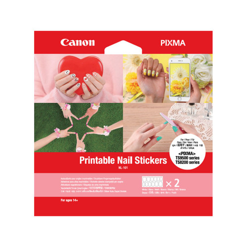 Canon Printable Nail Stickers - 2 sheets (NL-101)