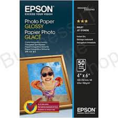 Epson Glossy Photo Paper 6" x 4" 50 Sheets 200gsm Epson Glossy Photo Paper 6" x 4" 50 Sheets 200gsm