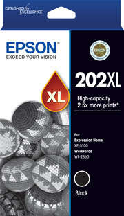 Epson 202XL Black Ink Cartridge - 550 pages