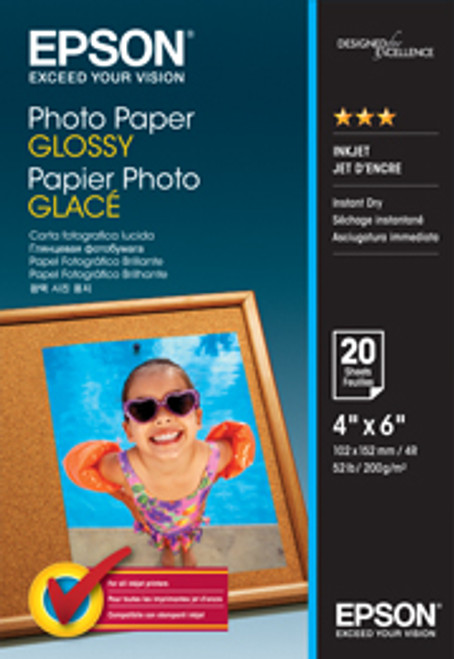 Epson S042546 Photo Glossy 4x6 20 Sheets 200gsm Epson S042546 Photo Glossy 4x6 20 Sheets 200gsm