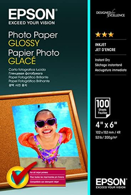 Epson S042548 Photo Glossy 4x6 100 Sheets 200gsm Epson S042548 Photo Glossy 4x6 100 Sheets 200gsm