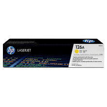 HP LaserJet CP1025 126A Yellow Toner Cartridge CE312A - 1,000 pages