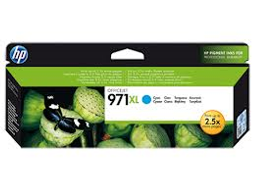 HP 971XL Cyan Ink Cartridge 6,600 pages