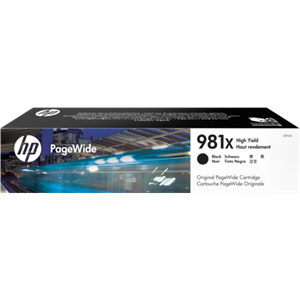 HP #981X Black Ink Cartridge - 11,000 pages
