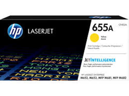 HP 655A Yellow Toner Cartridge -  10,500 pages HP 655A Yellow Toner Cartridge -  10,500 pages