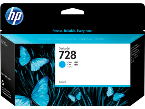 HP #728 130ml Cyan Ink Cartridge