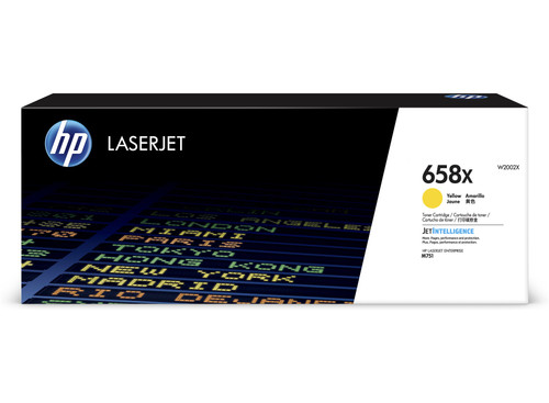 HP 658X YELLOW LASERJET TONER CARTRIDGE 28K
