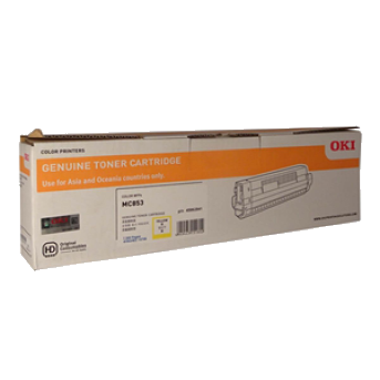 Oki MC853 Yellow Toner - 7,300 pages