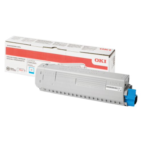 Oki Cyan Toner Cartridge For  ES8434 - 10,000 Pages (ISO) Oki Cyan Toner Cartridge For  ES8434 - 10,000 Pages (ISO)