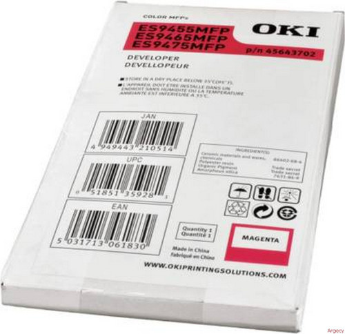 Oki Magenta Developer Cartridge for ES9455 / ES9465 / ES9475 Oki Magenta Developer Cartridge for ES9455 / ES9465 / ES9475