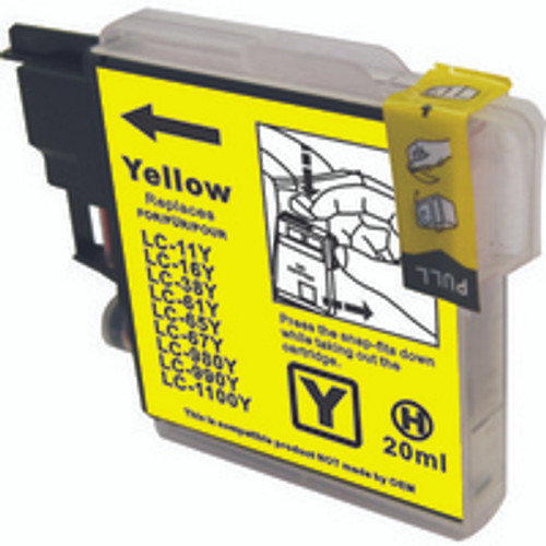 Compatible Brother LC-67 Yellow Ink Cartridge
