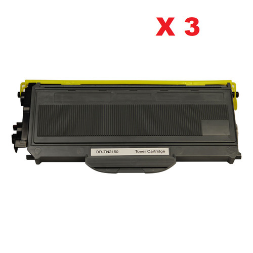 3 x Compatible Brother TN-2150 Toner Cartridge - 2,600 pages 3 x Compatible Brother TN-2150 Toner Cartridge - 2,600 pages