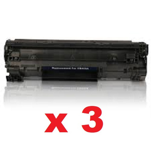 3 x Compatible HP No.35A Toner Cartridge - 1,500 pages