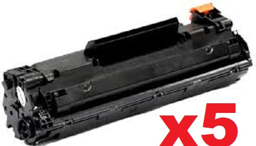 5 x Compatible HP No.83X Black Toner Cartridge - 2,200 pages